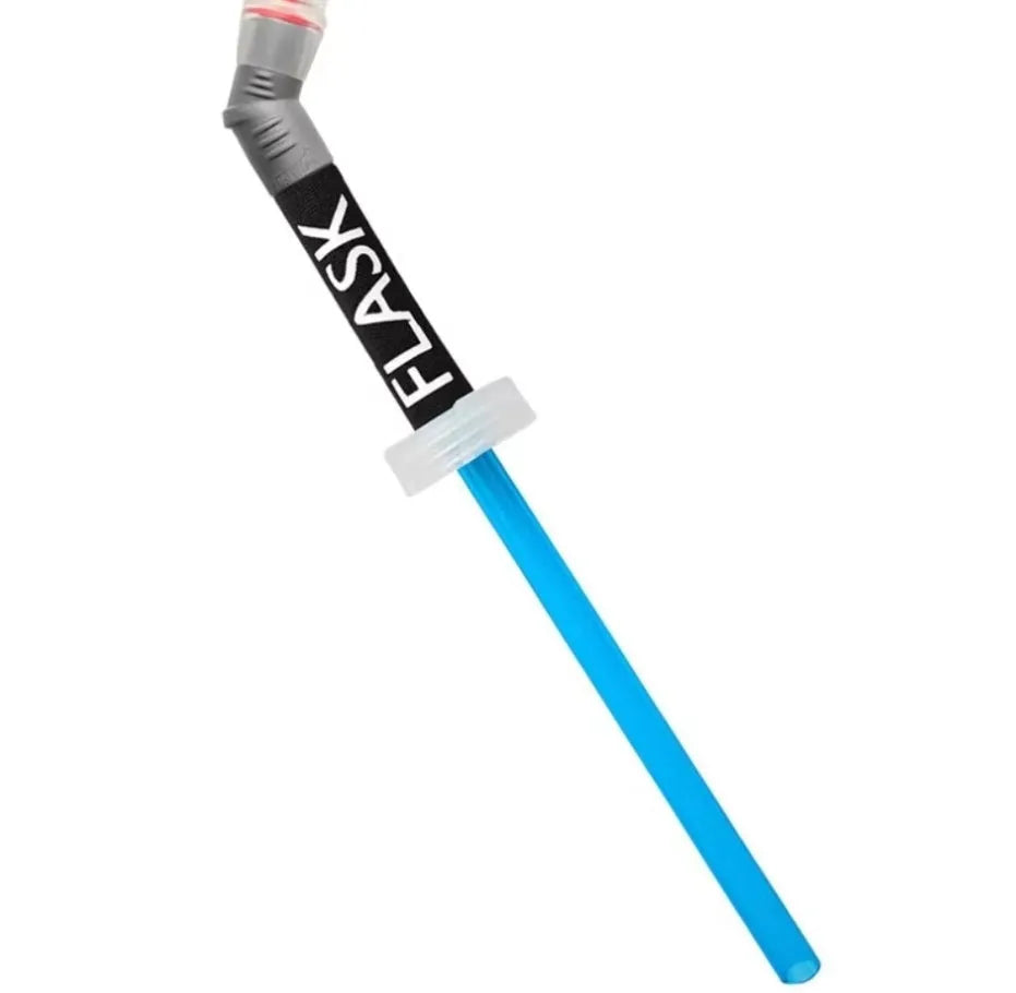 Off-road style plastic portable drinking straw with suction tube for outdoor hydration