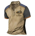 Golf 3D printed polo shirt in solid colour with digital printing, loose fit pullover style