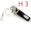 Aluminium car fog light bulb with white 6500K light for H1 and H3 vehicle sockets