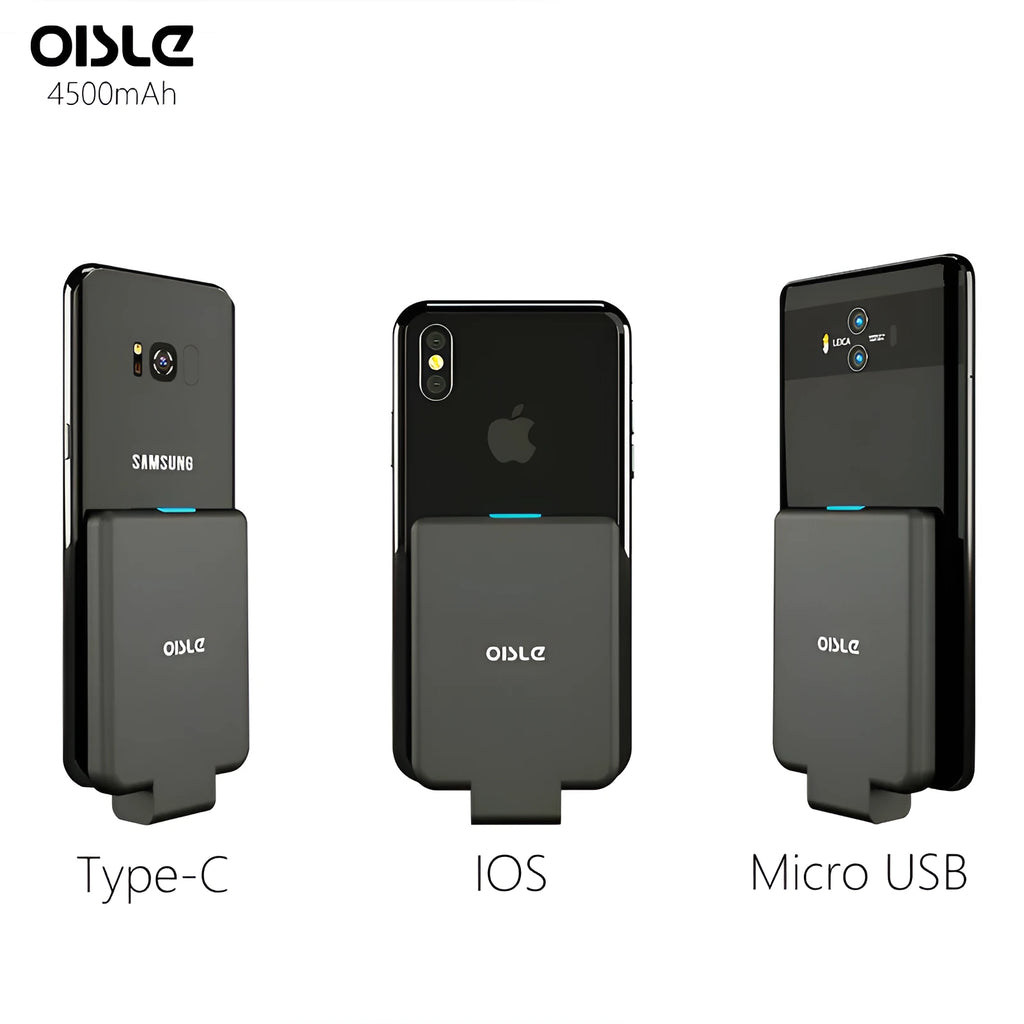 MP282P 4500mAh back clip battery in black, white, blue, pink, or red colours