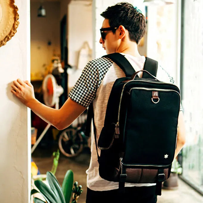 Korean-style Oxford cloth backpack for men in seven colour options