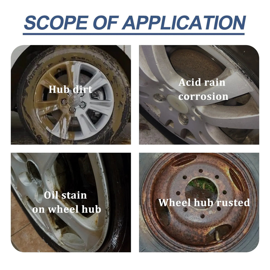 100ml brake disc cleaning kit with sponge and microfiber cloth for rust removal and polishing