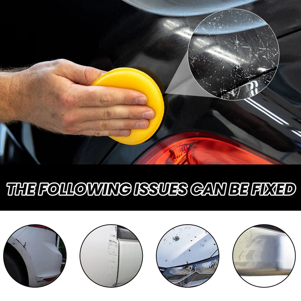 120ml car scratch wax bottle with sponge and towel for paint protection and scratch removal