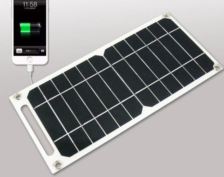 Semi-flexible monocrystalline solar panel 6W 5V with PET packaging for portable USB device charging