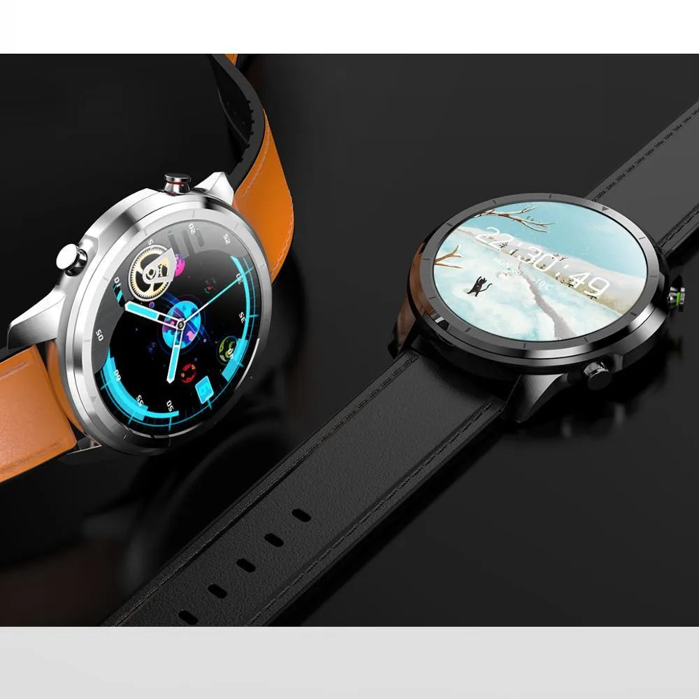 LEMFO LF26 smart bracelet with 1.3 inch colour touch screen showing activity tracking display
