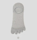 Modal cotton five-finger ultra-thin breathable boat socks in black colour option