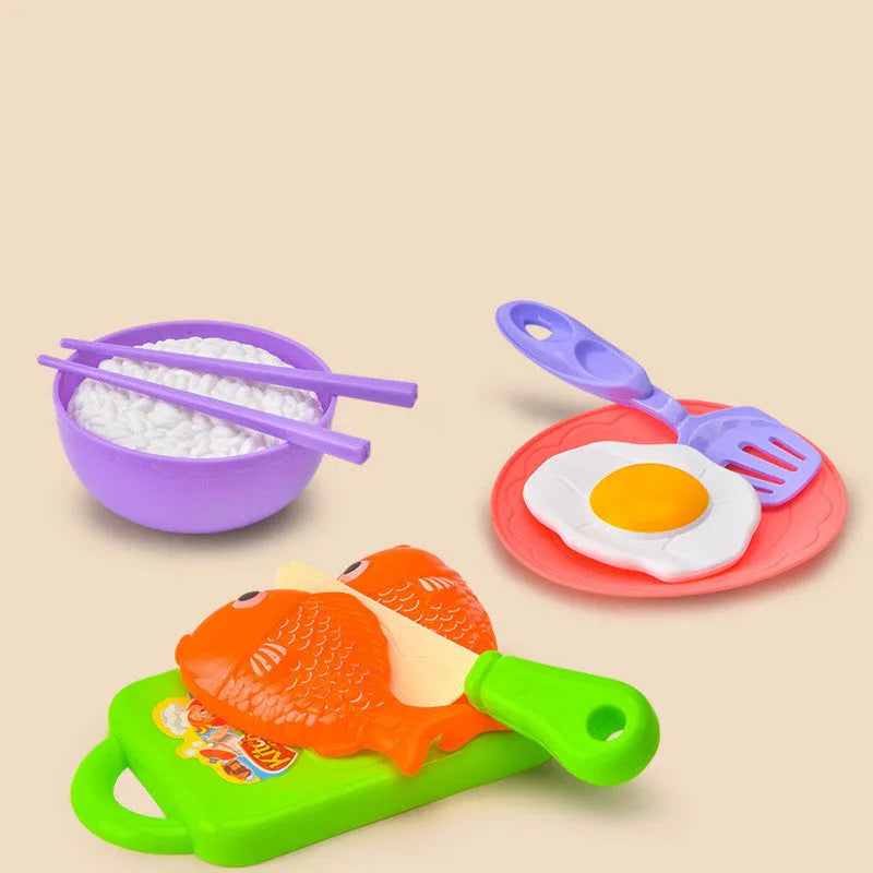 Children's plastic simulation kitchen play house toy with induction cooker design for infants