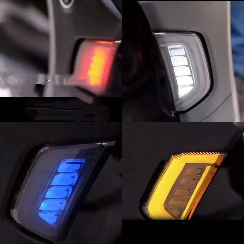 Pair of LED steering turn signal lights for Yamaha NMAX155 scooter on a white background.