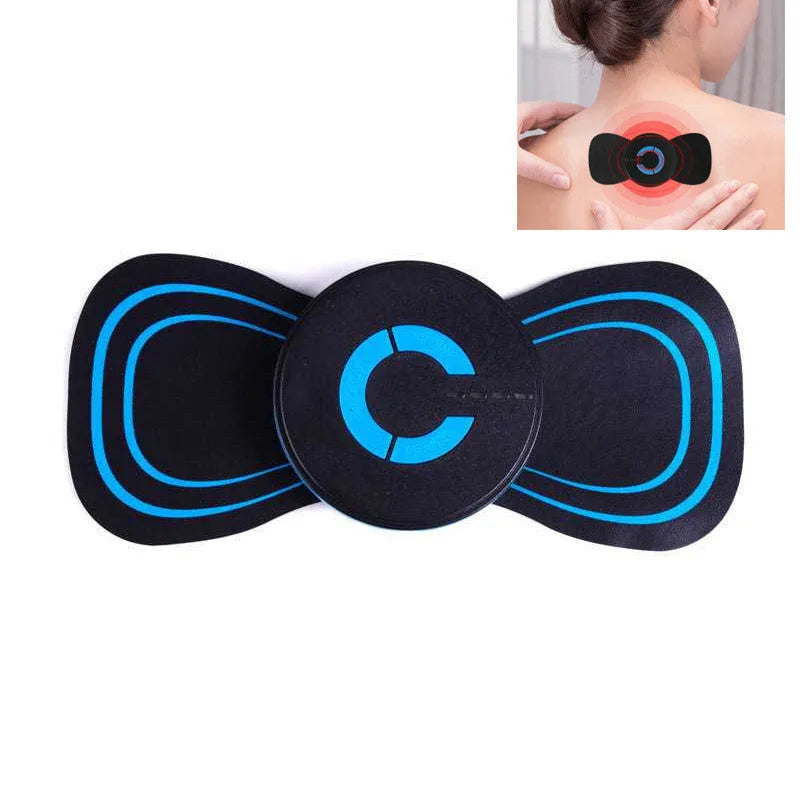 Black HQ-185 mini electric shoulder and neck massager with compact 15 cm design