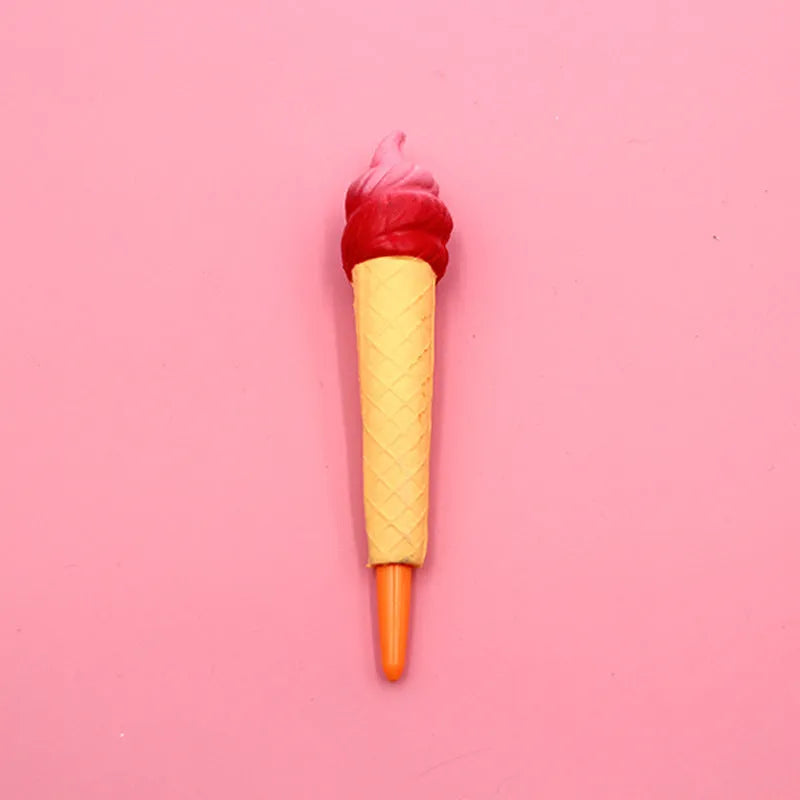 Cartoon-themed soft vent pen with 0.5mm gel tip compatible with iPhone models