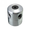 Luzhu silver aluminium lawn mower grass head with four light yellow square ropes