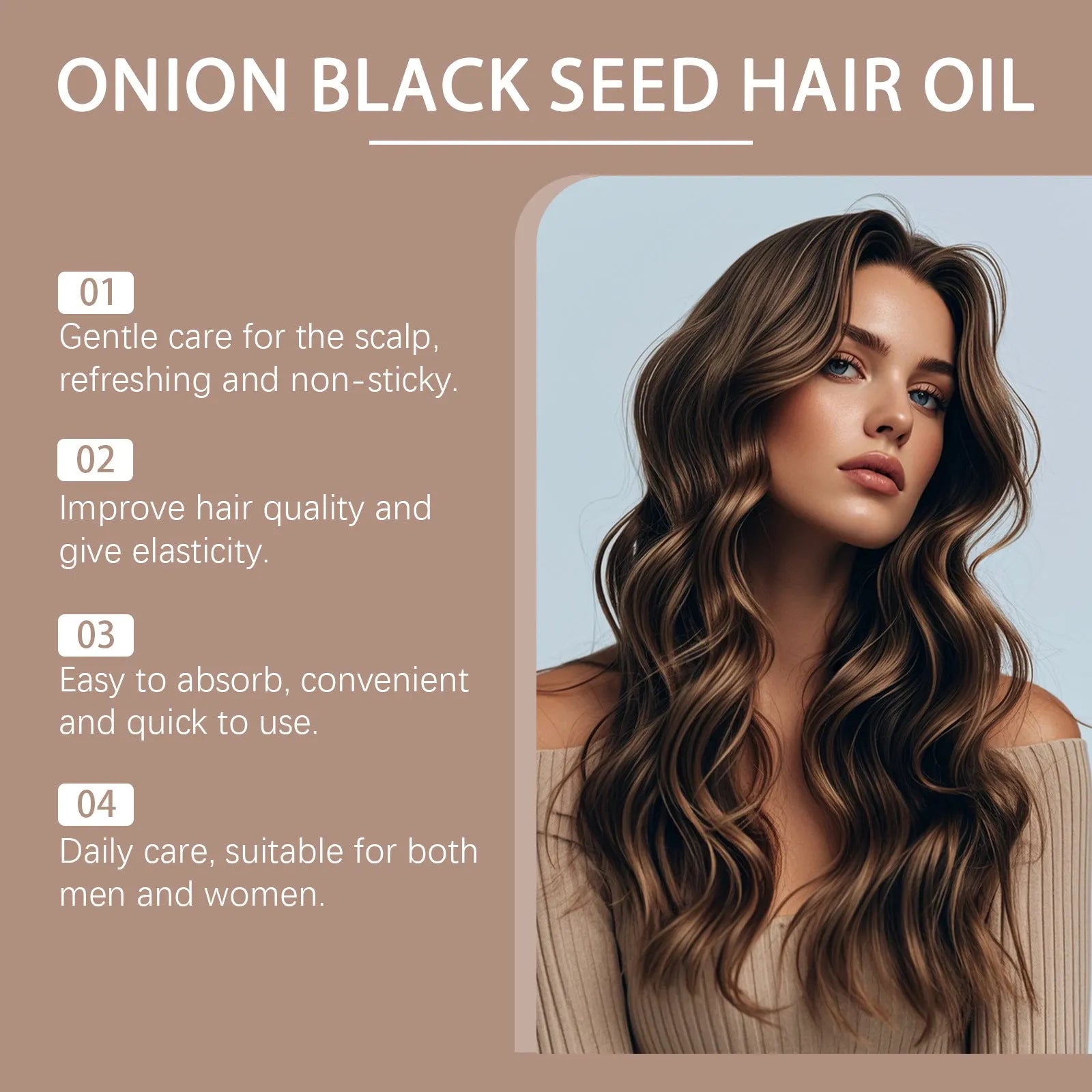 100ml hair care essential oil bottle with accessories for nourishing and moist hair maintenance