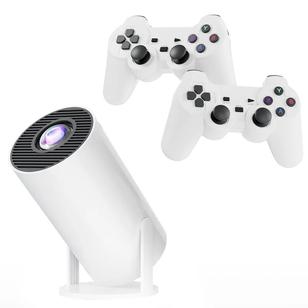 M300MAX portable home projection game machine with handles in red or white packaging box options