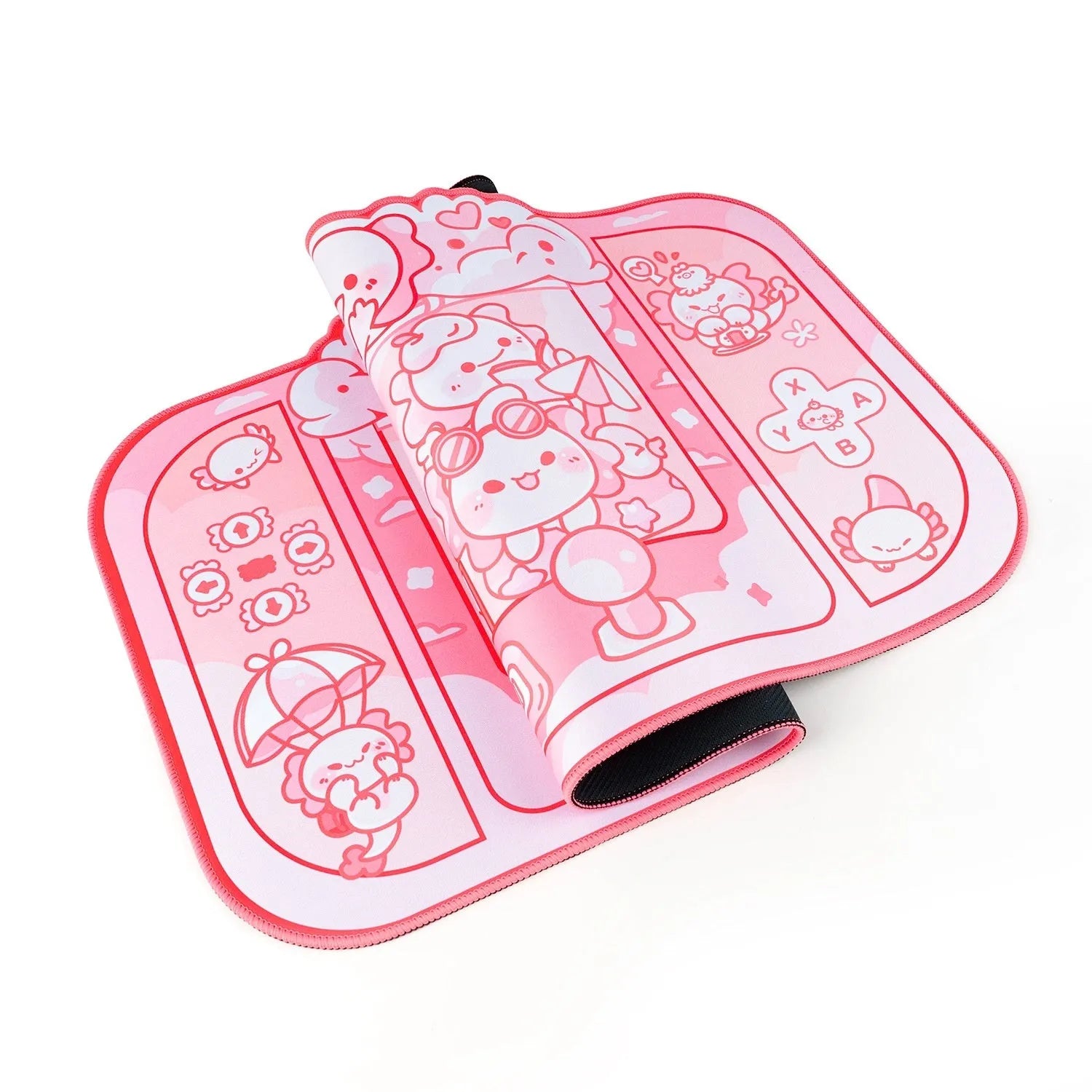 Hexagonal dragon crane machine pattern large cloth mouse pad measuring 75×40cm