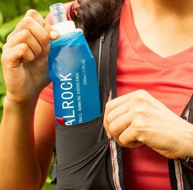 Off-road style plastic portable drinking straw with suction tube for outdoor hydration