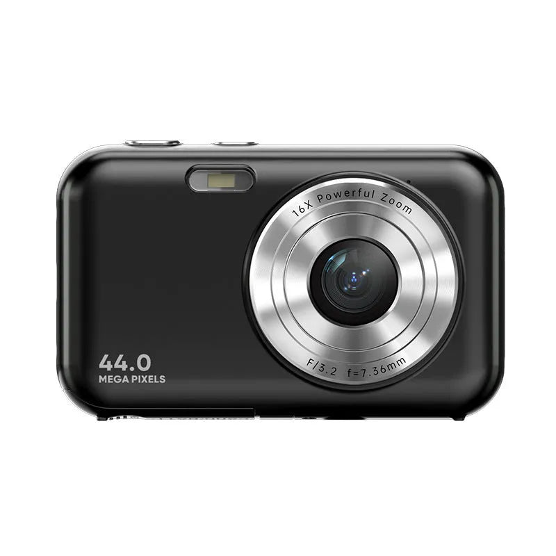 Children's digital camera with 2.4 inch screen in black, green, pink and purple colour options