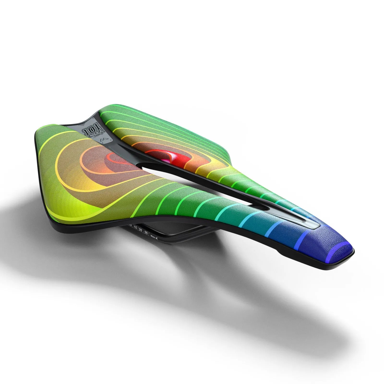 Ultra-light EVA bicycle saddle with hollow design and PU leather cover