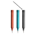 Aluminium alloy 24-in-1 repair screwdriver set with double-end bits in green, red, or black.