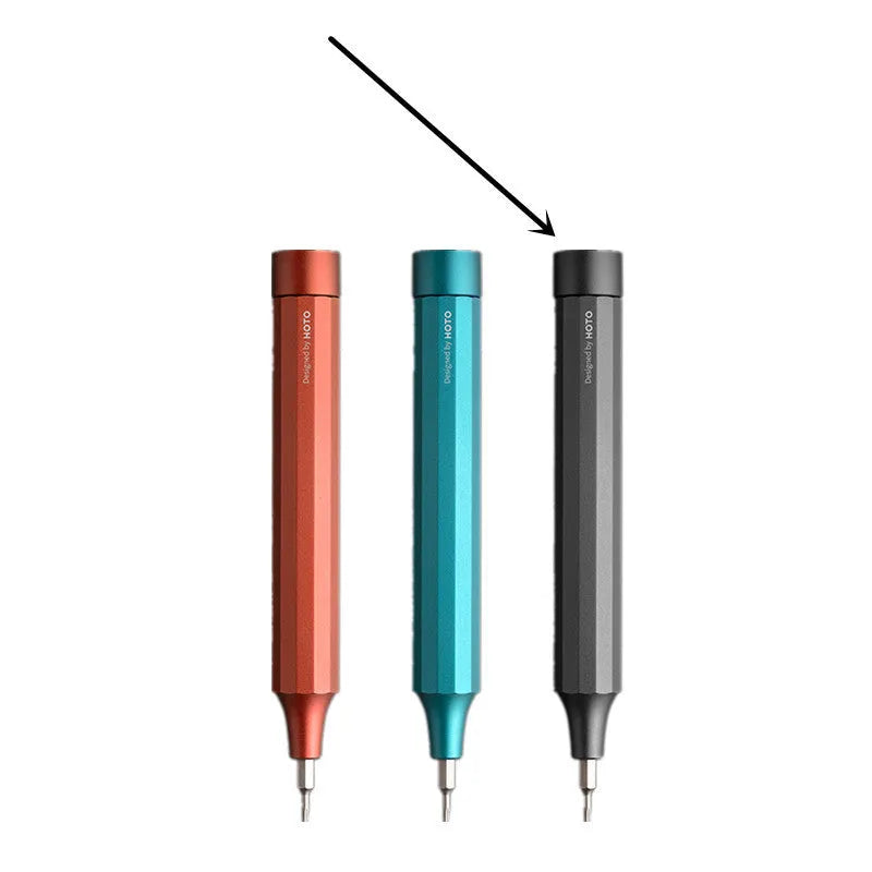 Aluminium alloy 24-in-1 repair screwdriver set with double-end bits in green, red, or black.