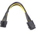 6P to 8P graphics card power cable with 20cm length for PC GPU connection