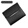 Leather car tissue box with elastic band hanging for vehicle mounting
