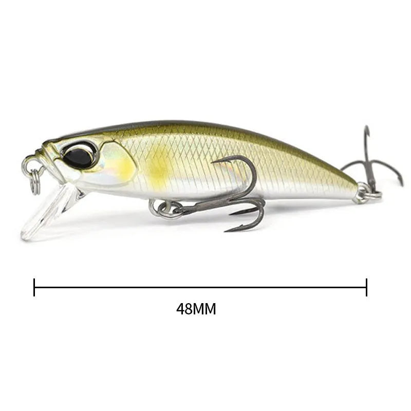 A 48mm Japanese Submerged Mino fishing rod lure for Mandarin Fish and Snakehead.