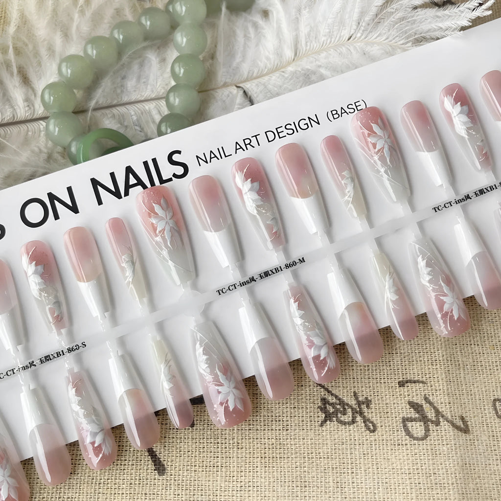 Sweet cool ancient style nail stickers set of 40 pieces with retro national-style prefabricated armour design for ladies