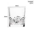 Crystal whiskey shot glass with thick bottom, shown in selected colour style.