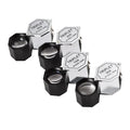 Portable metal jewellery magnifying glass with optical glass lens for stamp and coin identification