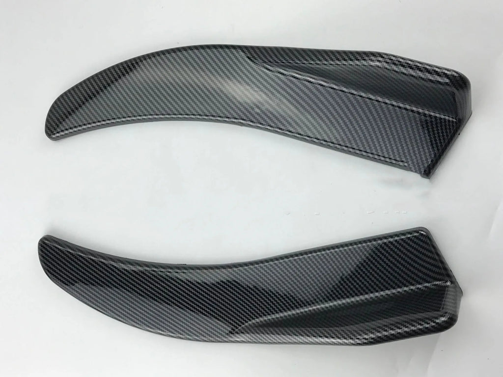 Carbon fibre front and rear vehicle deflectors for General Motors cars with screw fixation