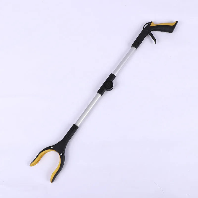 Foldable aluminium garbage clamp with magnet sucker showing blue handle colour