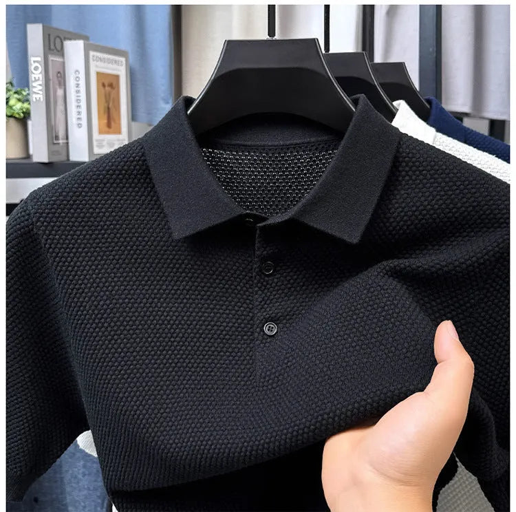 Loose-fit short sleeve cotton pullover sweater in a choice of six colours