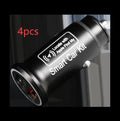Black ABS plastic car charger GPS locator tracker unit for plugging into a vehicle's 12V socket.