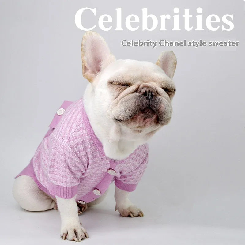 Classic style wool clothing for schnauzer dogs in autumn and winter