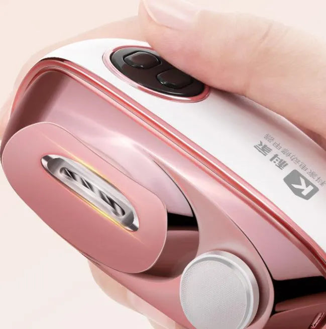 Blue electric nail clippers and automatic nail polish two-in-one manicure tool with Type-C charging port