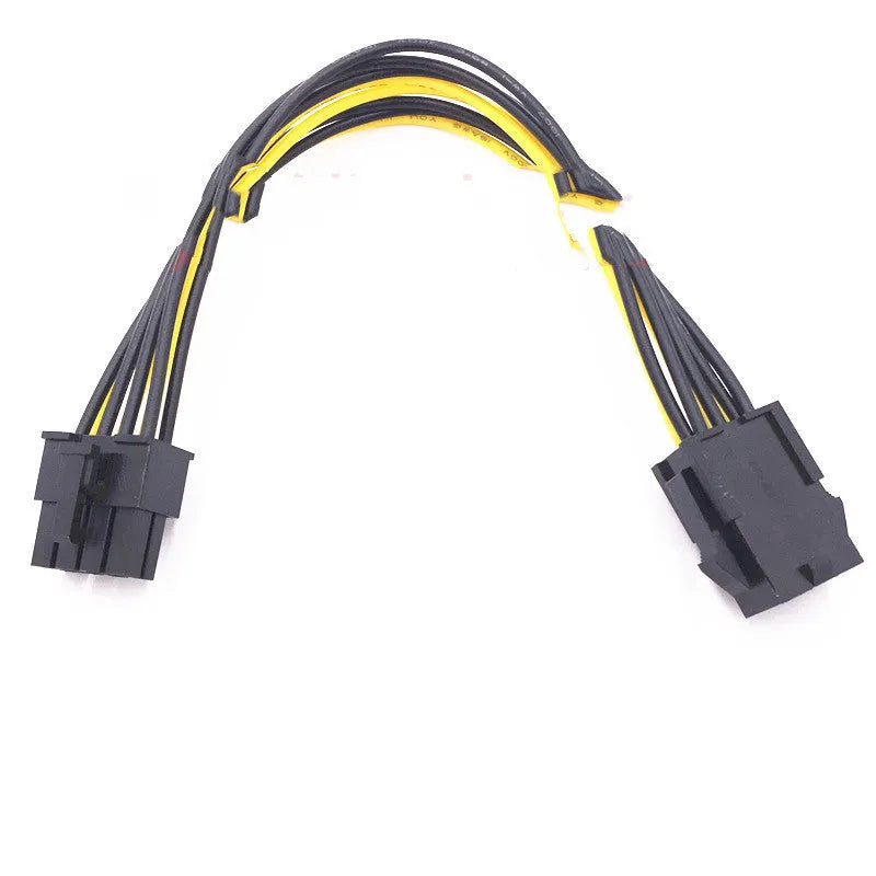 6P to 8P graphics card power cable with 20cm length for PC GPU connection