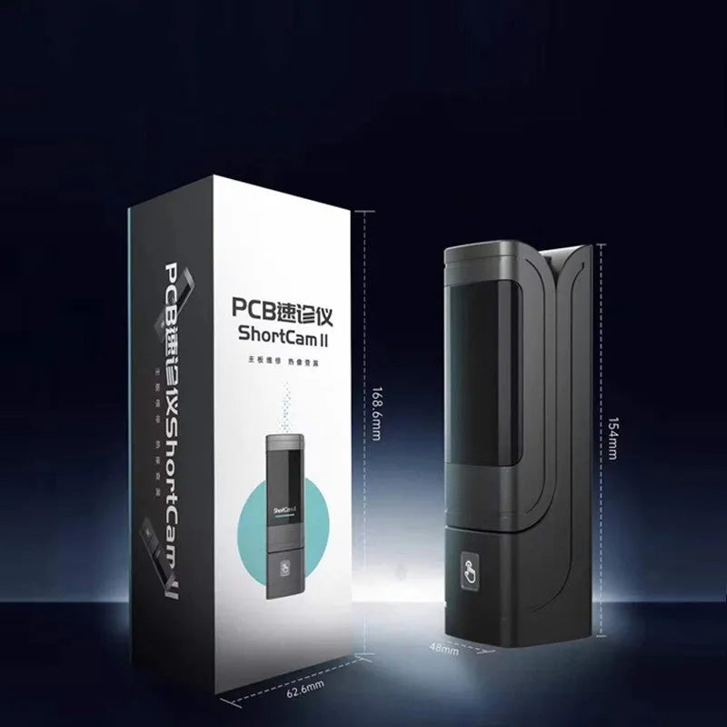 Black USB mobile phone diagnostic instrument measuring 48mm by 48mm by 154mm for telecommunication maintenance