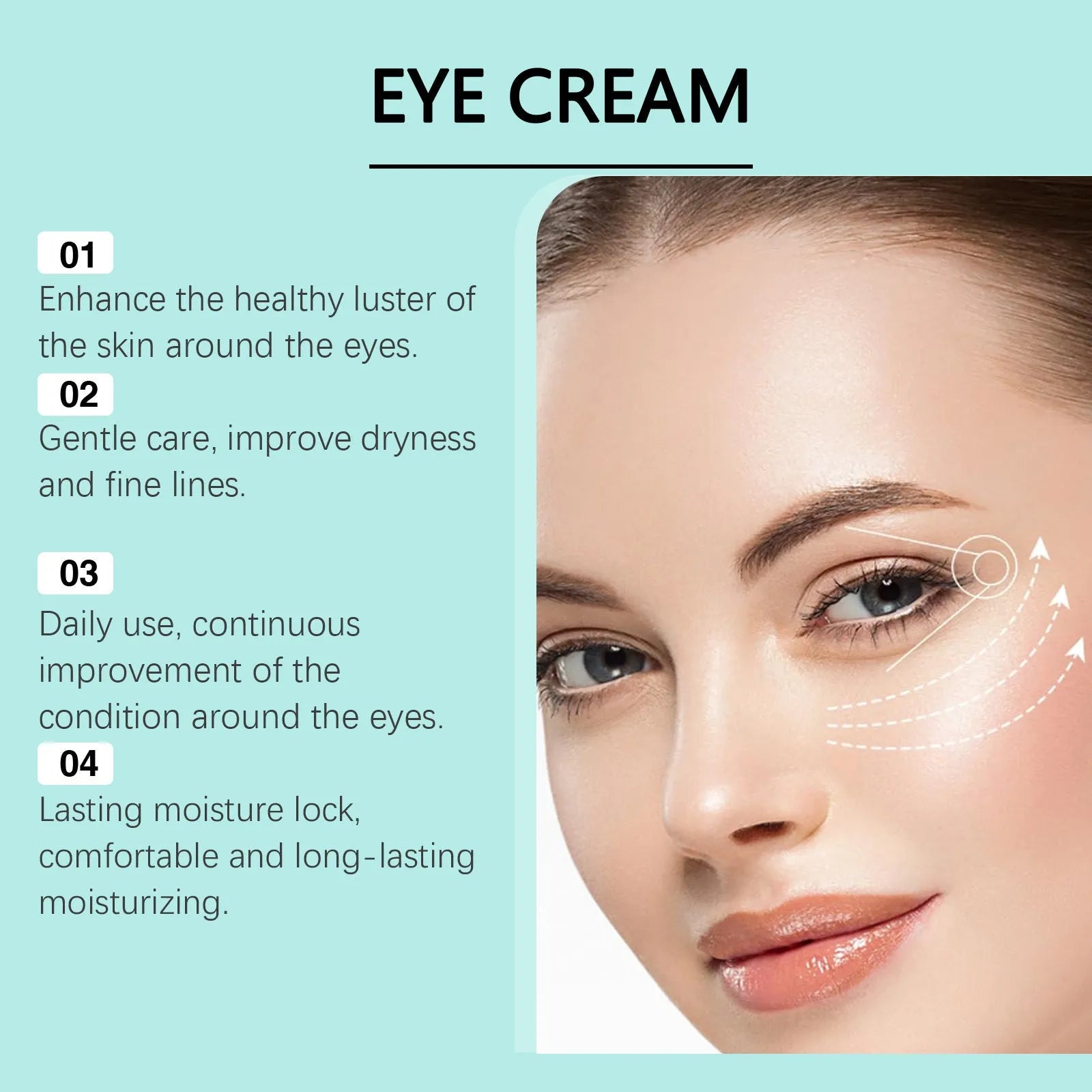 30g jar of retinol anti-aging eye cream with hyaluronic acid