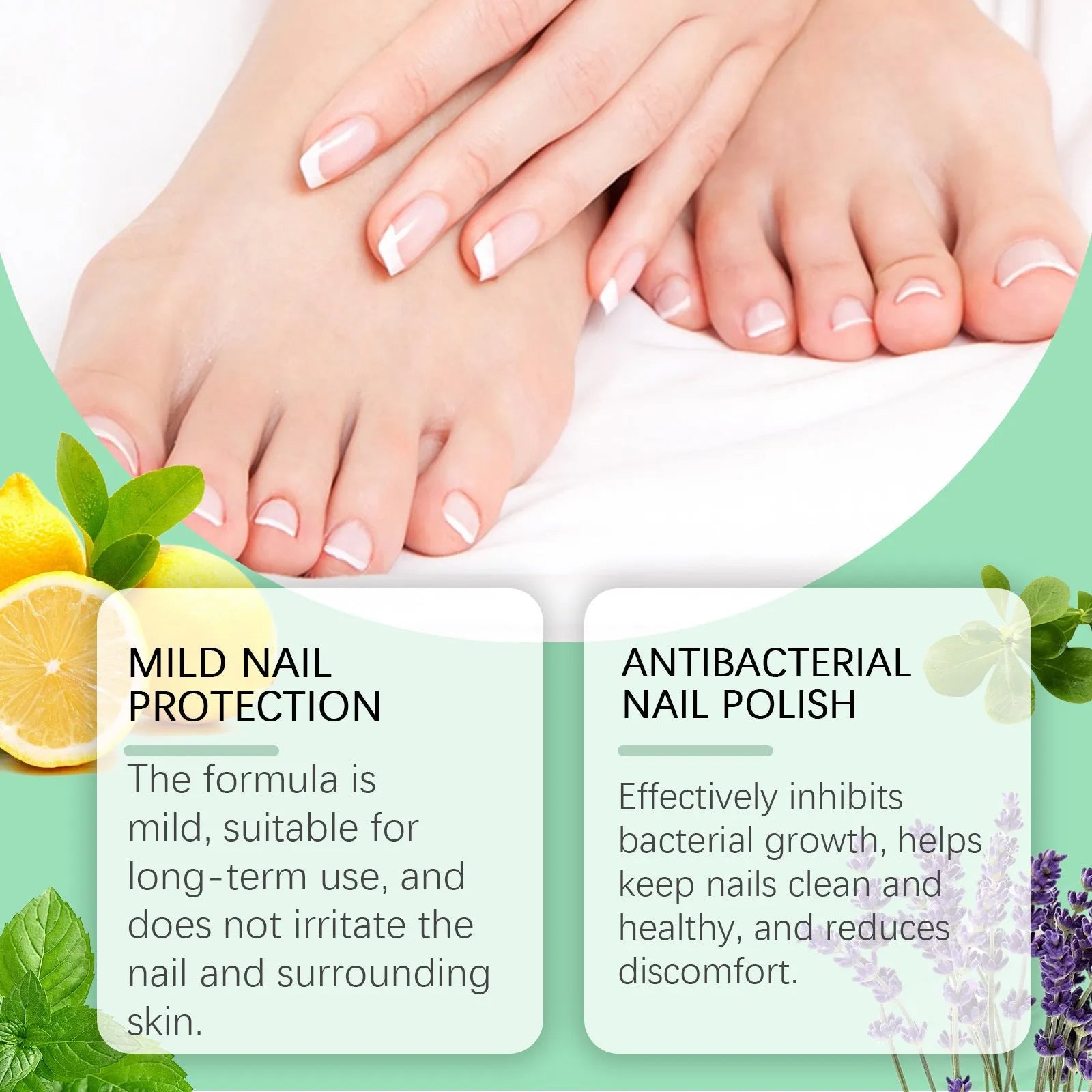 30ml bottle of clear nail nursing solution for daily gentle cleaning