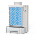 Thickened ABS dryer vent filter with 9.6cm connection and filter cotton for lint and dust capture