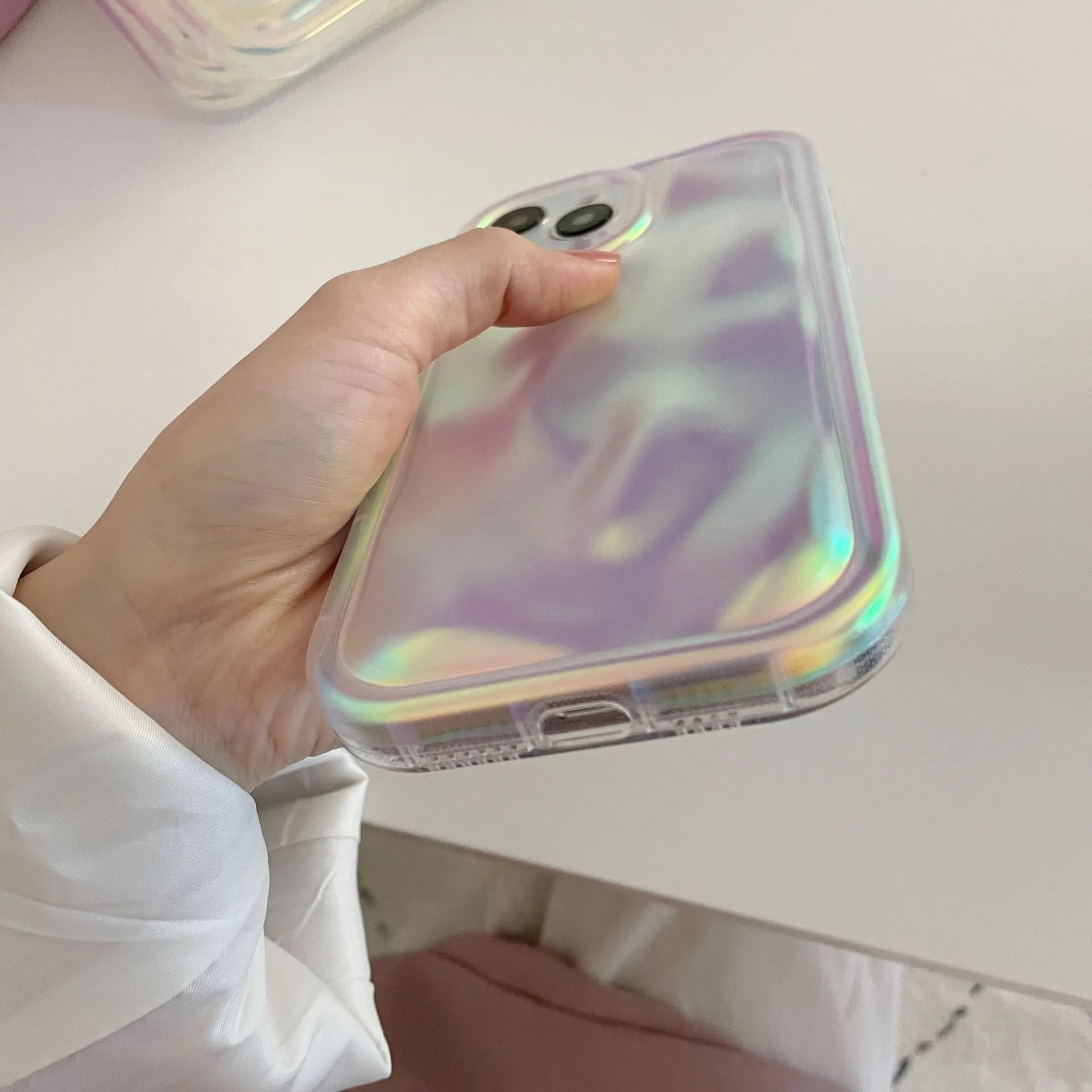 Frosted matte laser meteorite TPU phone case for iPhone 14 Pro Max with anti-drop protection and 3D pattern