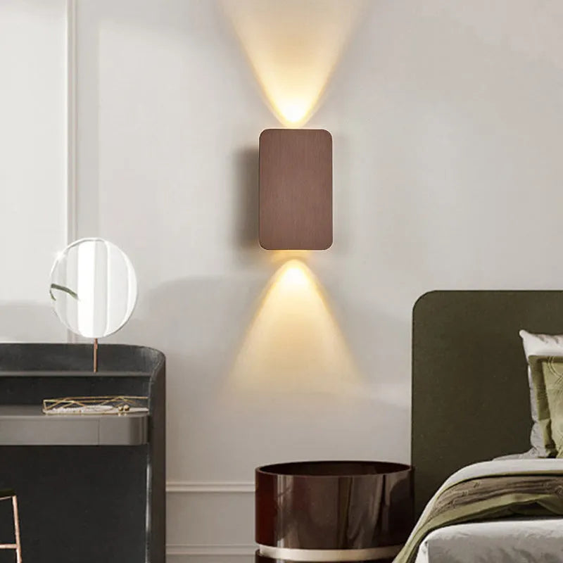 Minimalist Nordic style wall lamp with LED light source in modern design