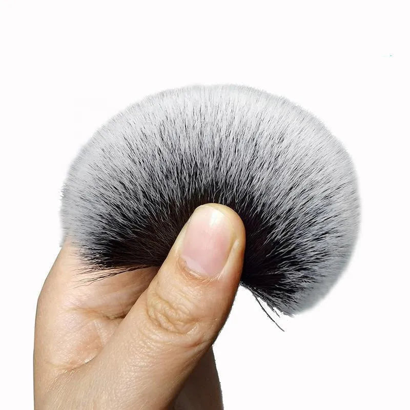 Black car detailing brush with super soft pig hair bristles and PP handle for auto interior cleaning