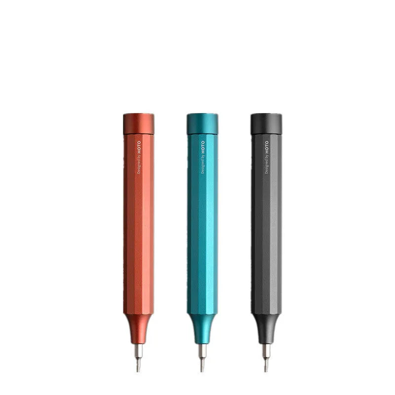 Aluminium alloy 24-in-1 repair screwdriver set with double-end bits in green, red, or black.