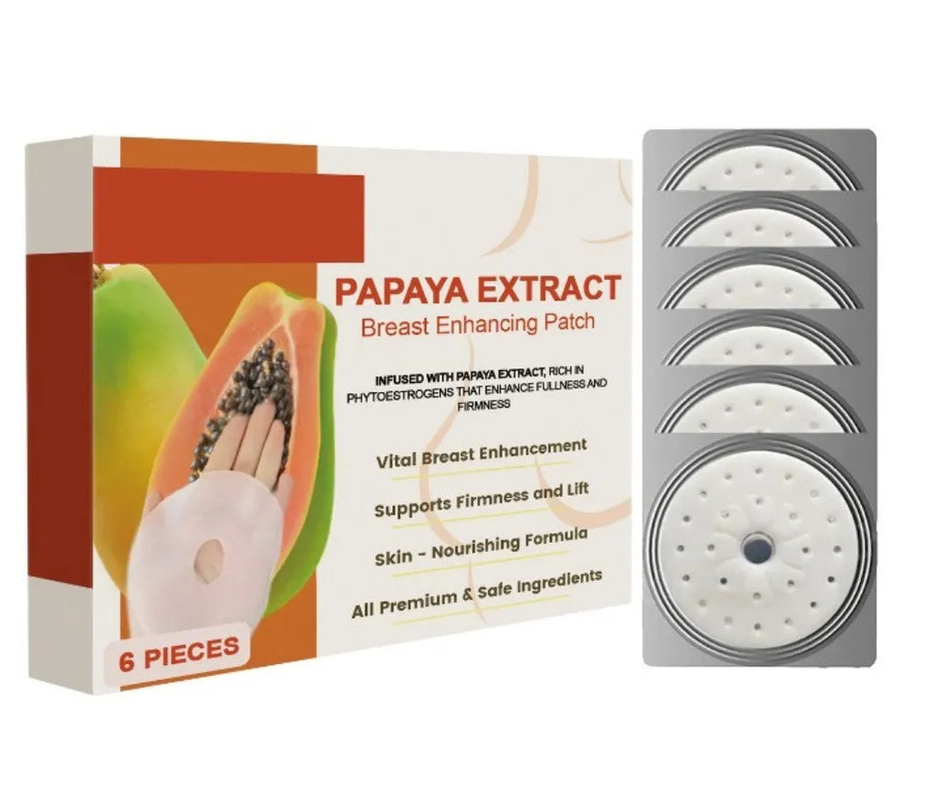 Papaya lifting breast patch 6 pieces with collagen and hyaluronic acid for skin firming