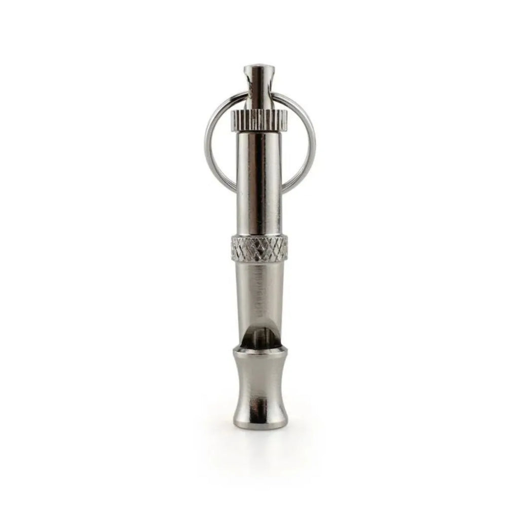 Metallic brass adjustable ultrasonic dog whistle for training and barking control