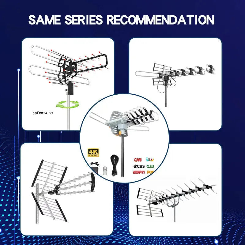 GR-1002 outdoor rotatable high gain digital television antenna receiver