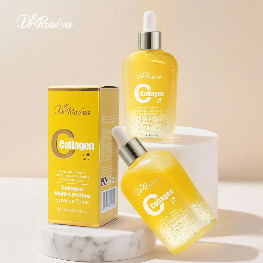 DR.ROSEVA Face Collagen Multi-Lift Ultra Toner 228g bottle with anti-ageing and niacinamide formula