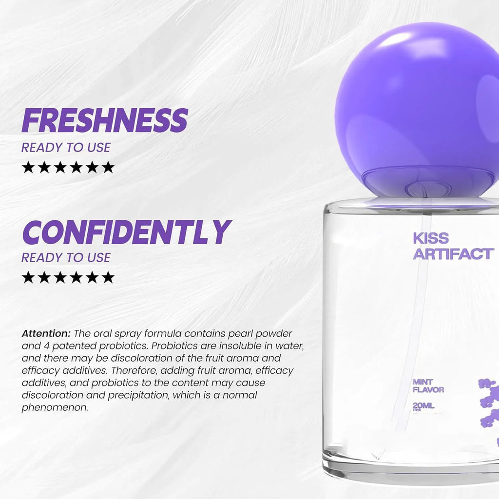 20ml capacity oral probiotic spray bottle with hydrating formula for portable personal care