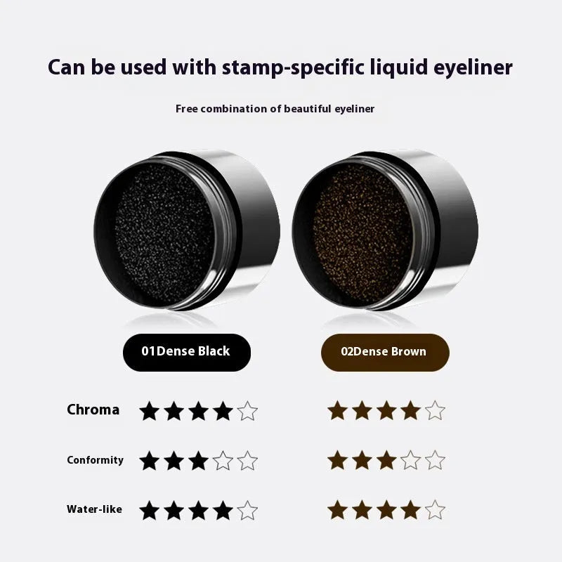 Double-headed lower eyelash seal eyeliner pen and lotion in black and brown